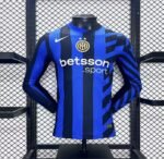 24-25 Inter Milan Home Long Sleeve Kit Player Version Shirt Soccer Jersey - Image 2