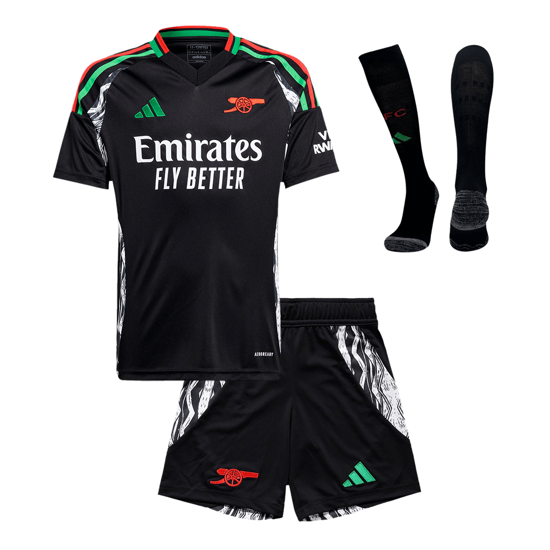 ed9b444c86 Kids Arsenal Custom Away Full Soccer Kits 2024-25 - Image 1