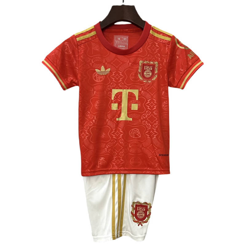 edf67648 Adidas Kids Kits FC Bayern Munich 125th Anniversary Shirt 25-26 - Image 1