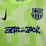 Barcelona Third Travis Scott Edition Kid Kits Youth Apparels Soccer Jersey 24-25 - Image 6
