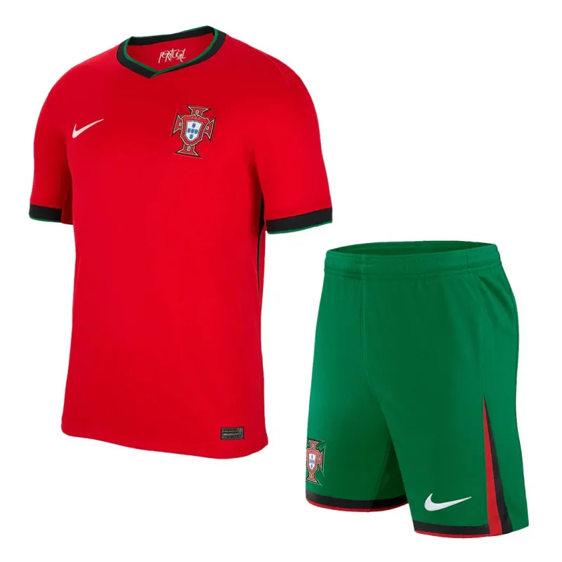 efe47a0100 2024  Portugal Nation Home Whole Kit(Jersey+Shorts+Socks) Euro - Image 2