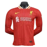 24-25 Liverpool Home Long Sleeve Kit Player Version Shirt Football Jerseys