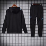 Adidas Argentina Nation 2024-25 Hooded Black Training Tracksuit Kits - Image 2
