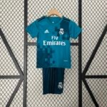 Real Madrid 17-18 Third Away Retro Kids Kit Soccer Jersey - Image 2