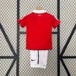 Manchester United 10-11 Home Retro Kid Kits Youth Apparels Jersey - Image 3