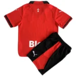 23-24 Kids Stade Rennais Home Kit Jersey+Short - Image 2