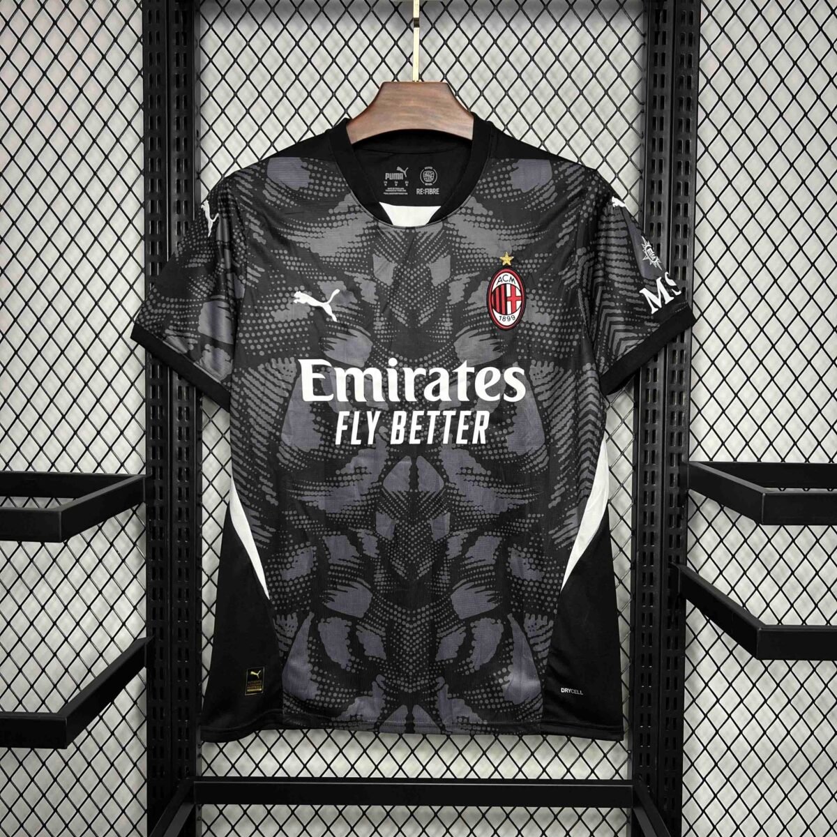 AC Milan 24-25 Goalkeeper Black Kit Jersey - Image 2