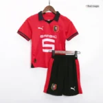 23-24 Kids Stade Rennais Home Kit Jersey+Short - Image 3