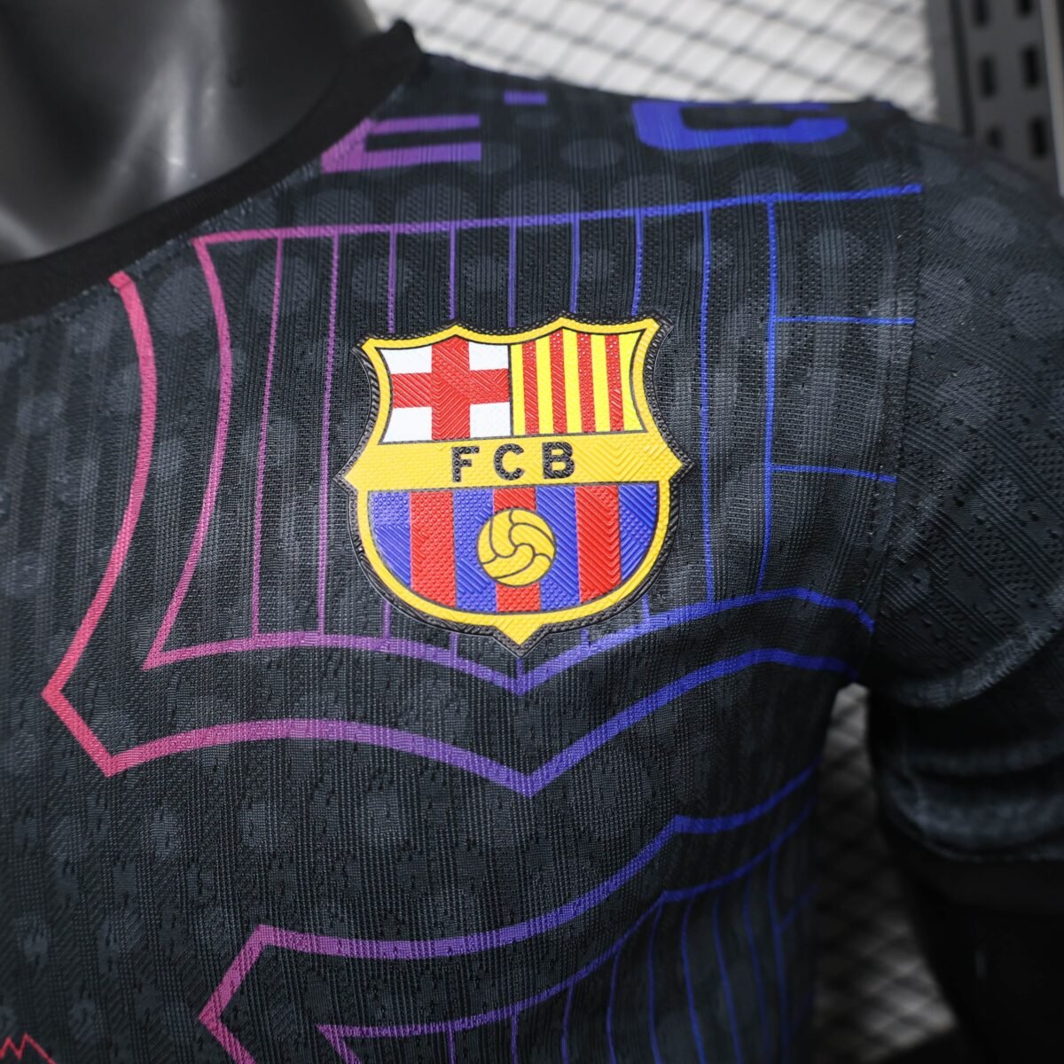 Barcelona black shirt jersey player version  25-26 - Image 4