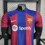 2023-24 Barcelona Home Shirt Soccer Jersey Player Version Replica - Image 7