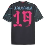 Manchester City 2023/24 HAALAND #9 GREALISH #10 DE BRUYNE #17 J.ALVAREZ #19 FODEN #47 Japanese Tour Printing Third Jersey - Image 3