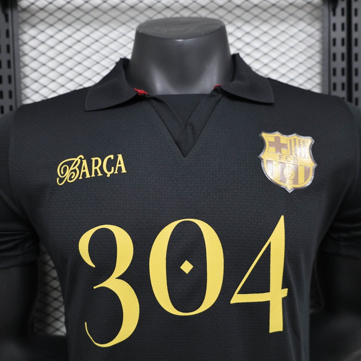 Barcelona Lamin Yamal commemorative black 304 POLO Shirt 24-25 - Image 6
