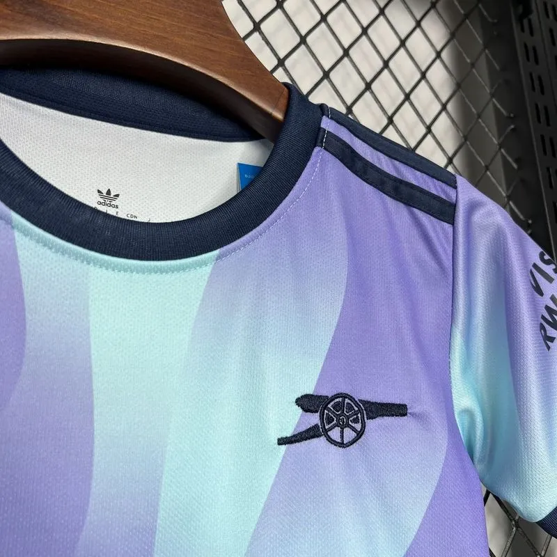 fc62bed535 24-25 Arsenal Third Away Soccer Kids Kit Jersey+Shorts - Image 4