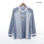 England Euro Cup 1996 Retro Away Long Sleeve Jersey - Image 3