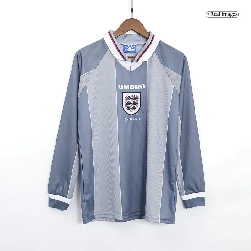fecb426304 England Euro Cup 1996 Retro Away Long Sleeve Jersey - Image 3