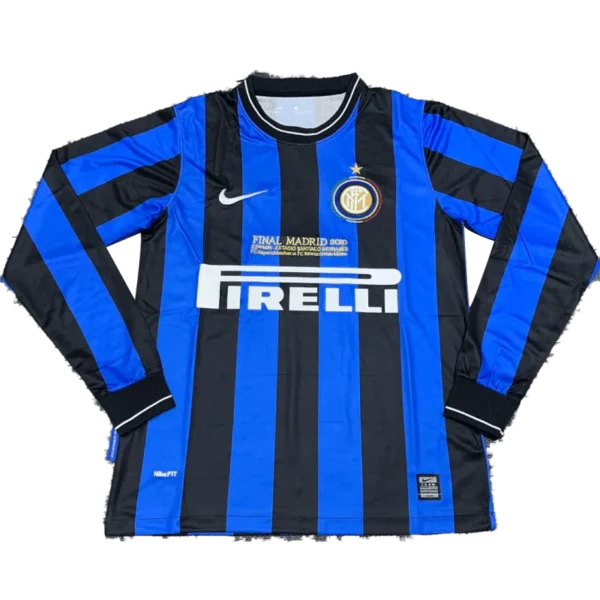 Inter Milan UCL Final 2009/10 Retro Home Long Sleeve Jersey