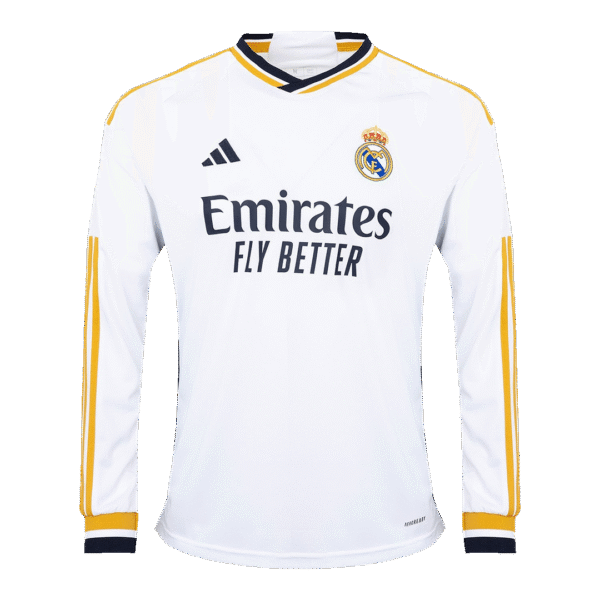 Real Madrid Jersey Home Soccer Jersey Long Sleeve 2023-24